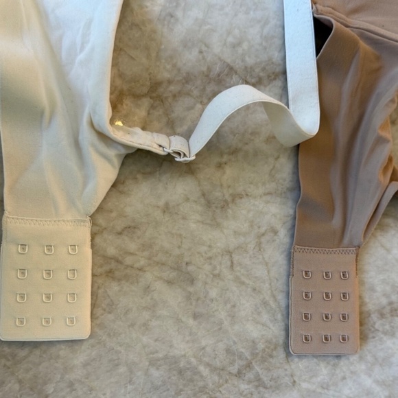 2 Bra SET; SOMA Endless Wireless Lifting/Smoothing Bras; Tan & Ivory; Size 38C - Picture 3 of 8